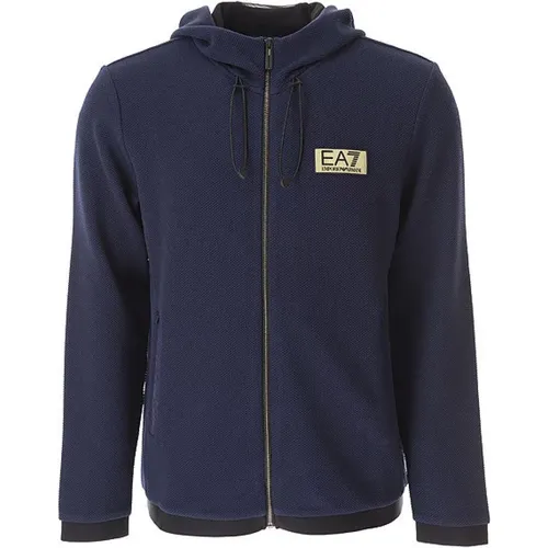 Men's Clothing Sweatshirts Navy Ss24 , male, Sizes: 3XL, L - Emporio Armani EA7 - Modalova