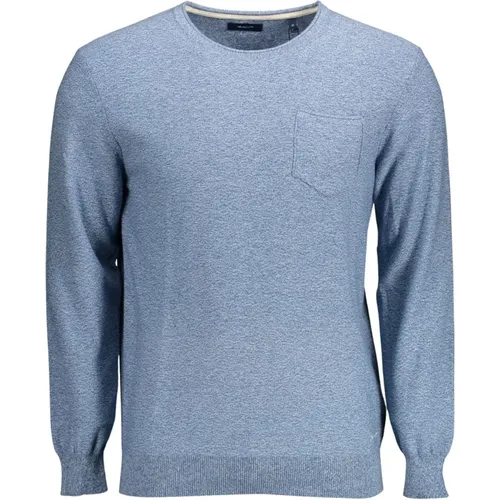 Eleer hellblauer Pullover mit Rundhalsausschnitt , Herren, Größe: 2XL - Gant - Modalova