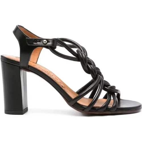 Schwarze Schuhe mit Mehrwegriemen und Hohem Absatz , Damen, Größe: 38 EU - Chie Mihara - Modalova
