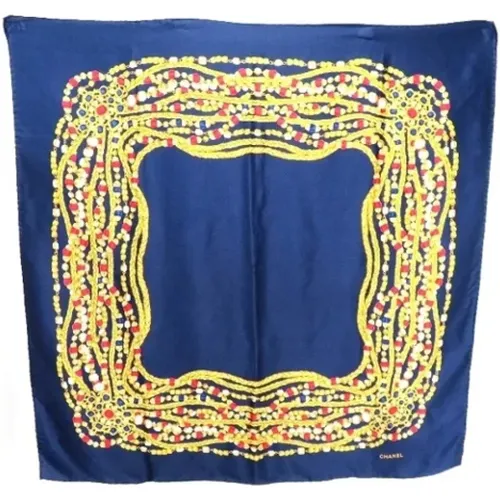 Pre-owned Multicolored Silk Chanel Scarf , female, Sizes: ONE SIZE - Chanel Vintage - Modalova
