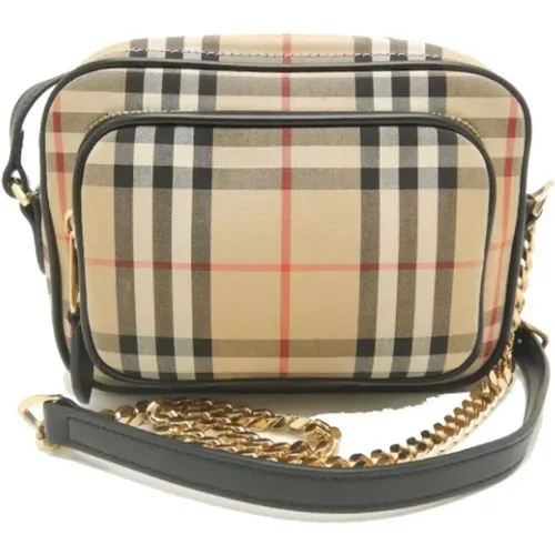 Pre-owned Cross Body Bags, female, , Size: ONE SIZE Pre-owned Canvas shoulder-bags - Burberry Vintage - Modalova