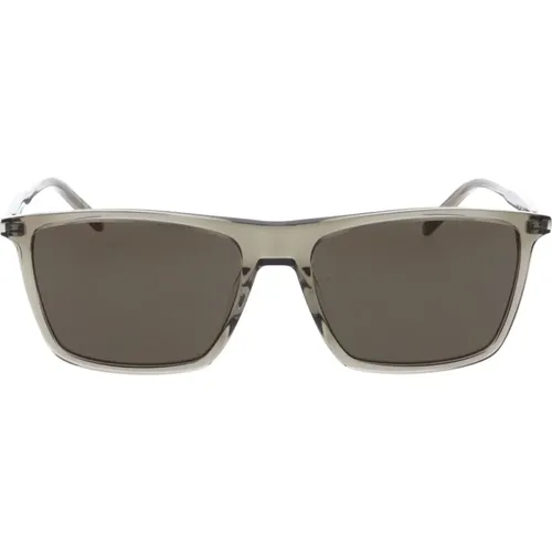 Iconic Sunglasses with Uniform Lenses , unisex, Sizes: 56 MM - Saint Laurent - Modalova