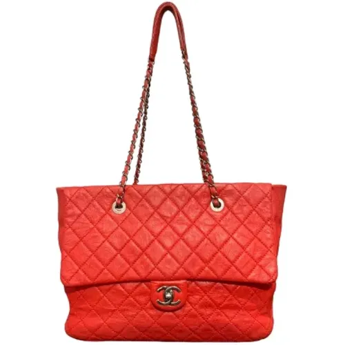 Pre-owned Tote Bags, female, , Size: ONE SIZE Pre-owned Leather chanel-bags - Chanel Vintage - Modalova