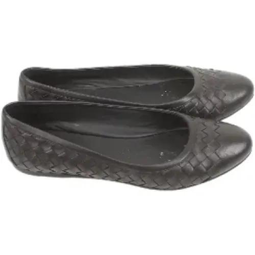 Pre-owned Flats, female, , Size: 7 US Pre-owned Leather flats - Bottega Veneta Vintage - Modalova