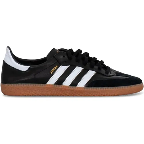 Sneakers, male, , Size: 9 US Sneakers with Leather Upper and Gum Sole - adidas Originals - Modalova