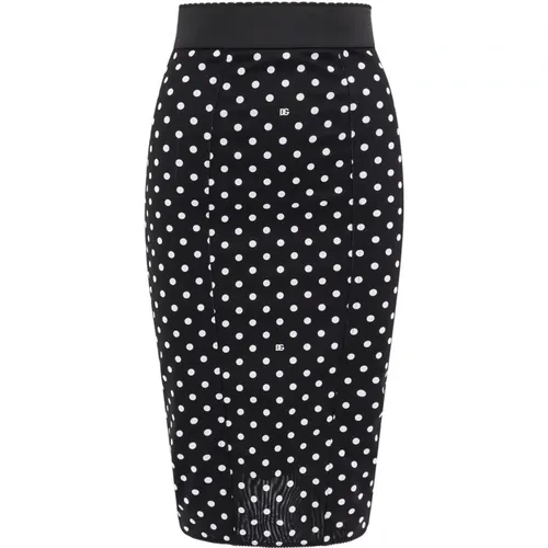 High Waist Skirt Aw24 , female, Sizes: M, S - Dolce & Gabbana - Modalova