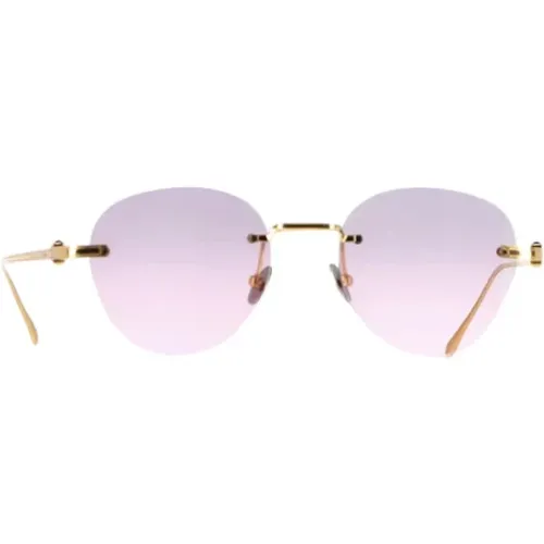 Pre-owned Accessories, female, , Size: ONE SIZE Pre-owned Yellow Gold sunglasses - Cartier Vintage - Modalova