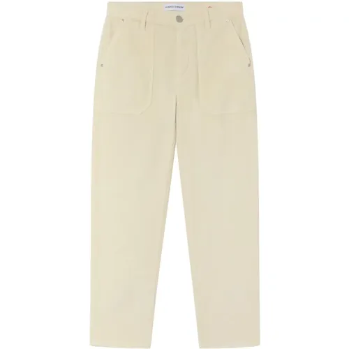 Samt Gestreifte Chino Hose , Damen, Größe: W25 - pinko - Modalova