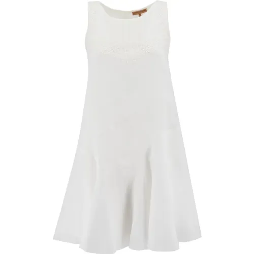 Snow Mini Dress Ss23 , female, Sizes: S - Ermanno Scervino - Modalova