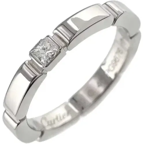 Pre-owned Jewellery, female, , Size: ONE SIZE Pre-owned White Gold rings - Cartier Vintage - Modalova