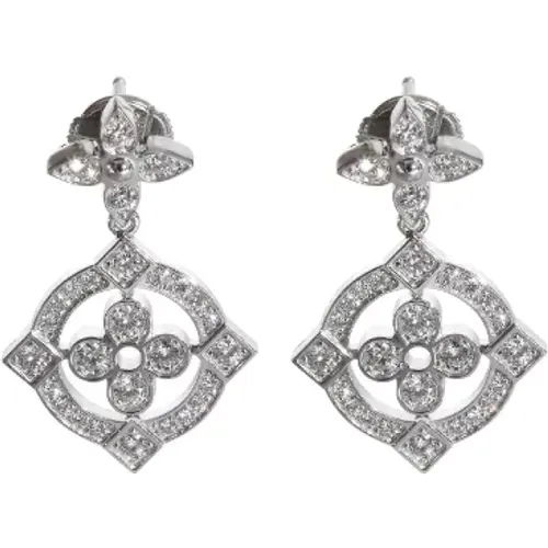 Pre-owned White Gold earrings , female, Sizes: ONE SIZE - Louis Vuitton Vintage - Modalova