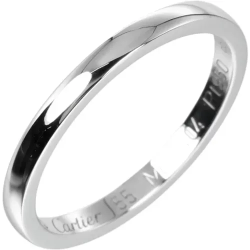 Pre-owned Jewellery, female, , Size: ONE SIZE Pre-owned Platinum rings - Cartier Vintage - Modalova