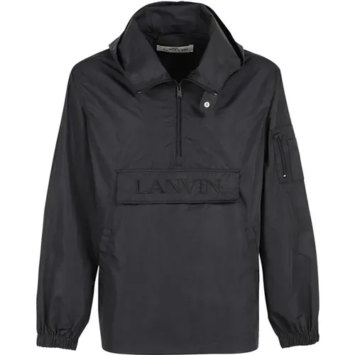 Men's Jacket with Hood , male, Sizes: S - Lanvin - Modalova