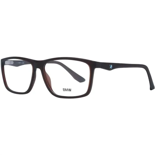 Glasses, male, , Size: ONE SIZE Plastic Eyeglasses Trapezium Style - BMW - Modalova