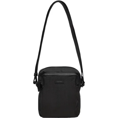 Messenger Bags, male, , Size: ONE SIZE Zip Shoulder Bag for Men - Calvin Klein - Modalova