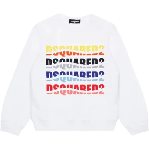 Multicolor Logo Sweatshirt Langarm - Dsquared2 - Modalova