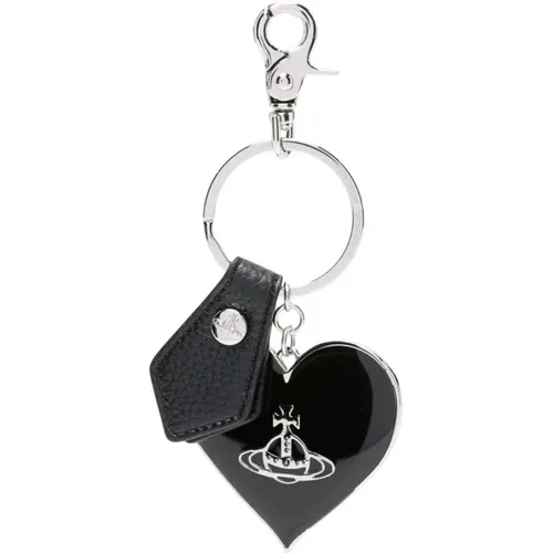 Keychains Orb Logo Heart Charm , female, Sizes: ONE SIZE - Vivienne Westwood - Modalova