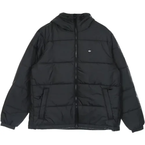 Down Jackets, male, , Size: XL Padder Hooded Puff Jacket - Adidas - Modalova