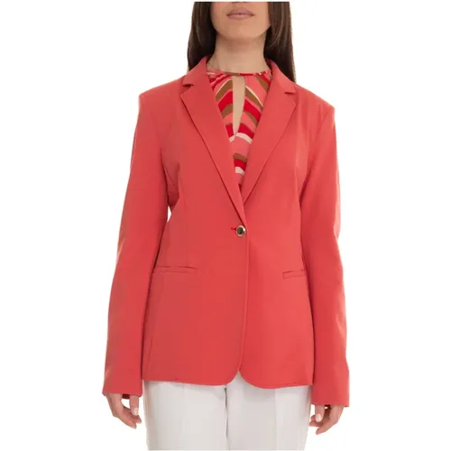 Button Allegra Jersey Jacket , female, Sizes: XL - Pennyblack - Modalova