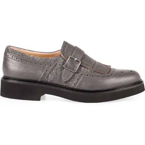 Monk-strap Lederschuhe , Damen, Größe: 37 1/2 EU - Doucal's - Modalova