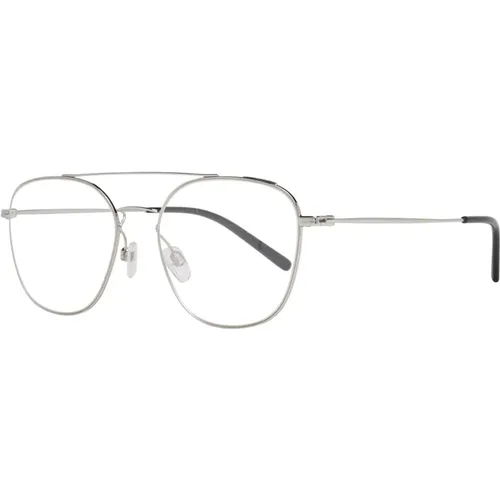 Glasses, male, , Size: ONE SIZE Mens Metal and Plastic Optical Frames - Bally - Modalova