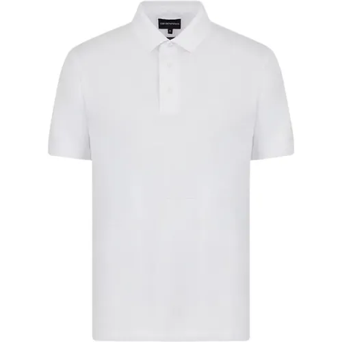 Logo Polo Jersey mit Kurzen Ärmeln , Herren, Größe: S - Emporio Armani - Modalova