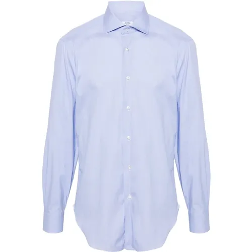 Cotton Blend Shirt , male, Sizes: 5XL, L, 4XL - Barba - Modalova