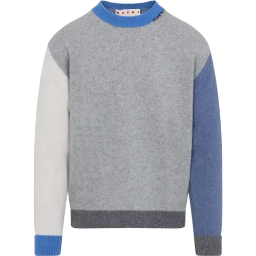 Cashmere Knitwear, male, , Size: 2XL Metallic Sweater Aw25 Stylish Comfort - Marni - Modalova