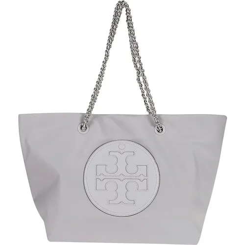 Tote Bags, female, , Size: ONE SIZE Grey Shopper Bag Aw24 - TORY BURCH - Modalova