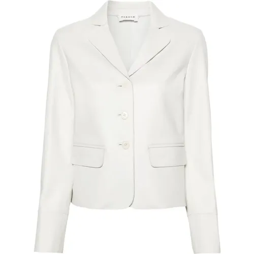 Blazers, female, , Size: S Lambskin Jacket with Dart Detailing - P.a.r.o.s.h. - Modalova