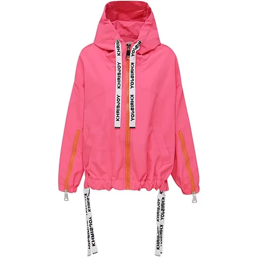 Stilvolle Leichte Rosa Flamingo Jacke - Khrisjoy - Modalova