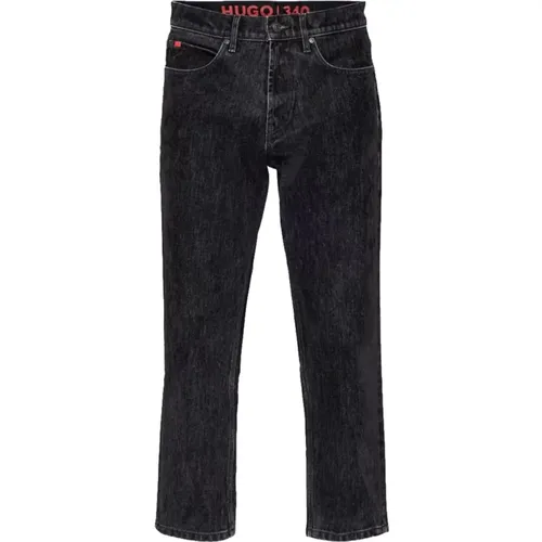 Schwarze Denim Jeans für Herren , Herren, Größe: W33 - Hugo Boss - Modalova