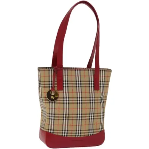 Pre-owned Tote Bags, female, , Size: ONE SIZE Pre-owned Canvas handbags - Burberry Vintage - Modalova