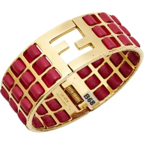 Pre-owned Jewellery, female, , Size: ONE SIZE Pre-owned Leather rings - Fendi Vintage - Modalova