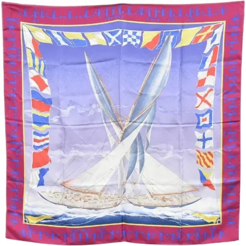 Pre-owned Scarves, female, , Size: ONE SIZE Pre-owned Silk scarves - Hermès Vintage - Modalova