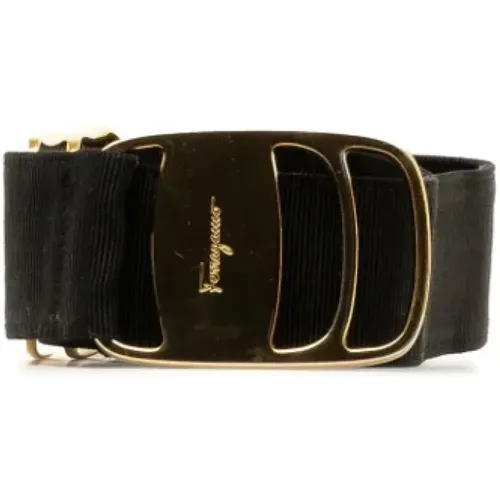 Pre-owned Belts, female, , Size: ONE SIZE Pre-owned Leather belts - Salvatore Ferragamo Pre-owned - Modalova