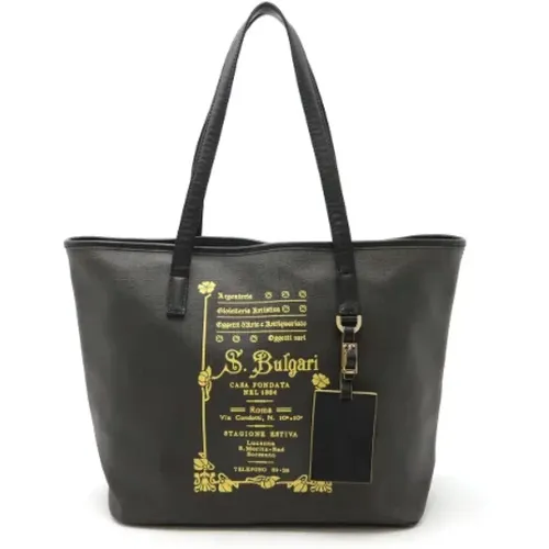 Pre-owned Tote Bags, female, , Size: ONE SIZE Pre-owned Canvas handbags - Bvlgari Vintage - Modalova