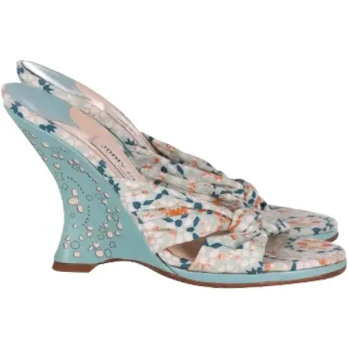 Pre-owned Cotton heels , female, Sizes: 5 UK - Jimmy Choo Pre-owned - Modalova