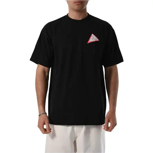 Baumwoll-T-Shirt mit Front- und Rückendruck - HUF - Modalova