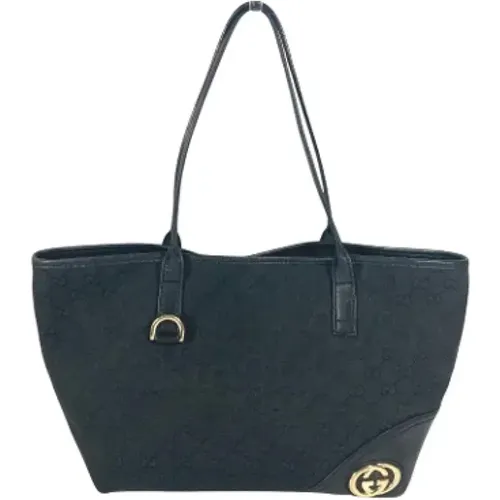 Pre-owned Tote Bags, female, , Size: ONE SIZE Pre-owned Canvas gucci-bags - Gucci Vintage - Modalova