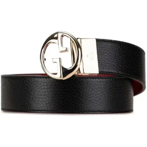 Pre-owned Belts, female, , Size: ONE SIZE Pre-owned Leather belts - Gucci Vintage - Modalova