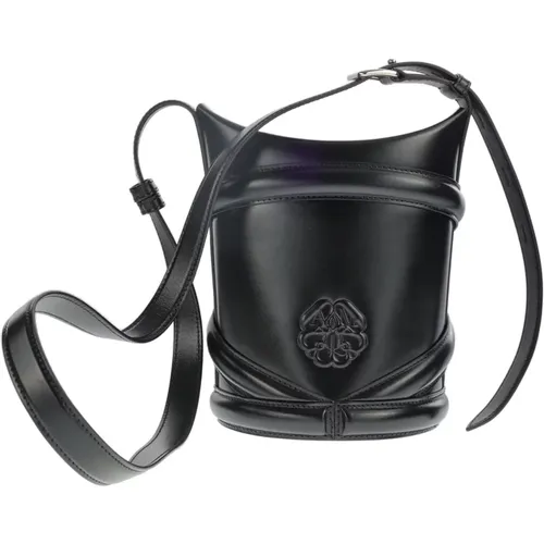 Bucket Bags, female, , Size: ONE SIZE Curve Shoulder Bag - alexander mcqueen - Modalova