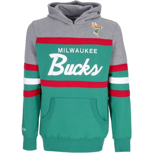 NBA Headcoach Hoodie Hardwood Classics , Herren, Größe: L - Mitchell & Ness - Modalova