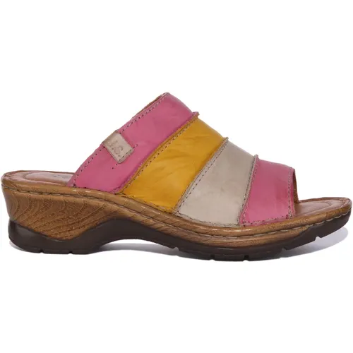 Colorful Slip-On Mule Sandal , female, Sizes: 7 UK - Josef Seibel - Modalova