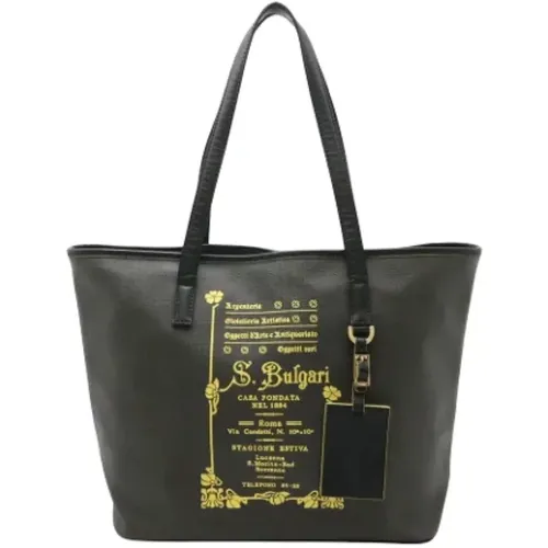 Pre-owned Tote Bags, female, , Size: ONE SIZE Pre-owned Canvas totes - Bvlgari Vintage - Modalova