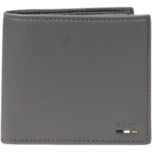 Wallets & Cardholders, male, , Size: ONE SIZE Grey Wallet Spring/Summer Men's Style - Hugo Boss - Modalova