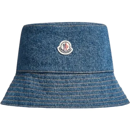 Denim Bucket Hat Casual Style - Moncler - Modalova