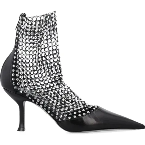 Crystal Mesh Stiletto Heel Shoes , female, Sizes: 5 1/2 UK, 6 UK, 7 UK, 3 UK - René Caovilla - Modalova