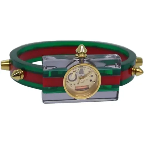 Pre-owned Watches, female, , Size: ONE SIZE Pre-owned Plastic watches - Gucci Vintage - Modalova