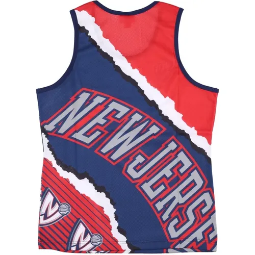 Sportswear, male, , Size: S NBA Jumbotron Basketball Tank Top - Mitchell & Ness - Modalova